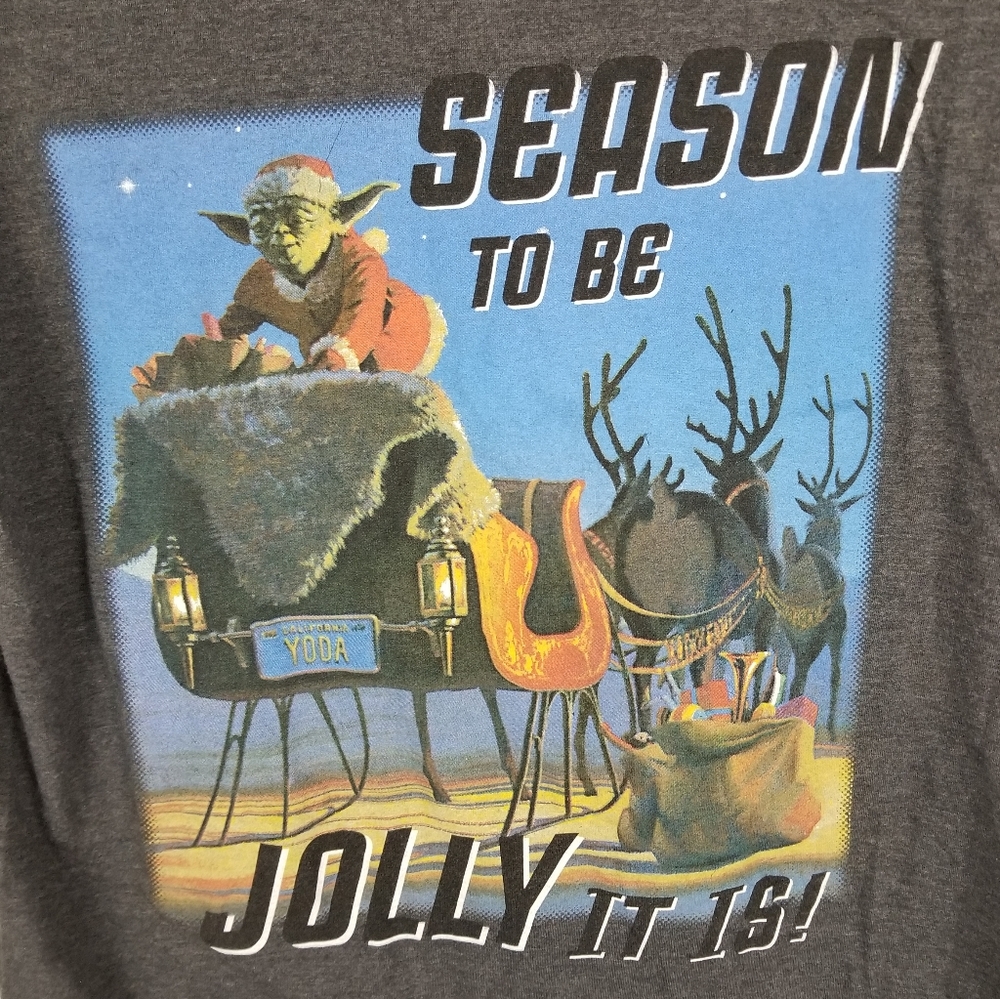 STAR WARS | Christmas Yoda short sleeve shirt - Picture 2 of 4